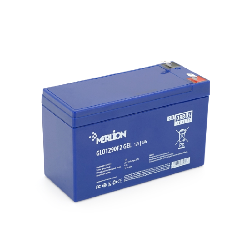 Аккумуляторная батарея гелевая 9 Ah MERLION ORBUS GLO1290F2 12 V BLUE