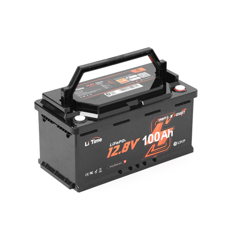 Аккумуляторная батарея LiFePO4 Li-TIME L12V100-100-H190-BT4AC150 + Bluetooth, 12,8V 100Ah (1,28 кВт·ч), BMS 100А