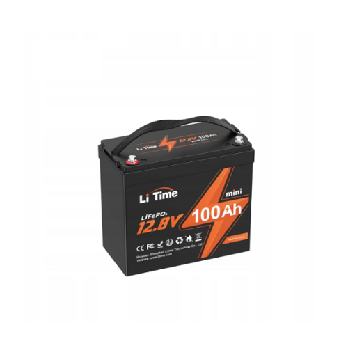 Аккумуляторная батарея LiFePO4 Li-TIME L12V100-100-MINI-16-A60, 12,8V 100Ah (1,28 кВт·ч), BMS 100А