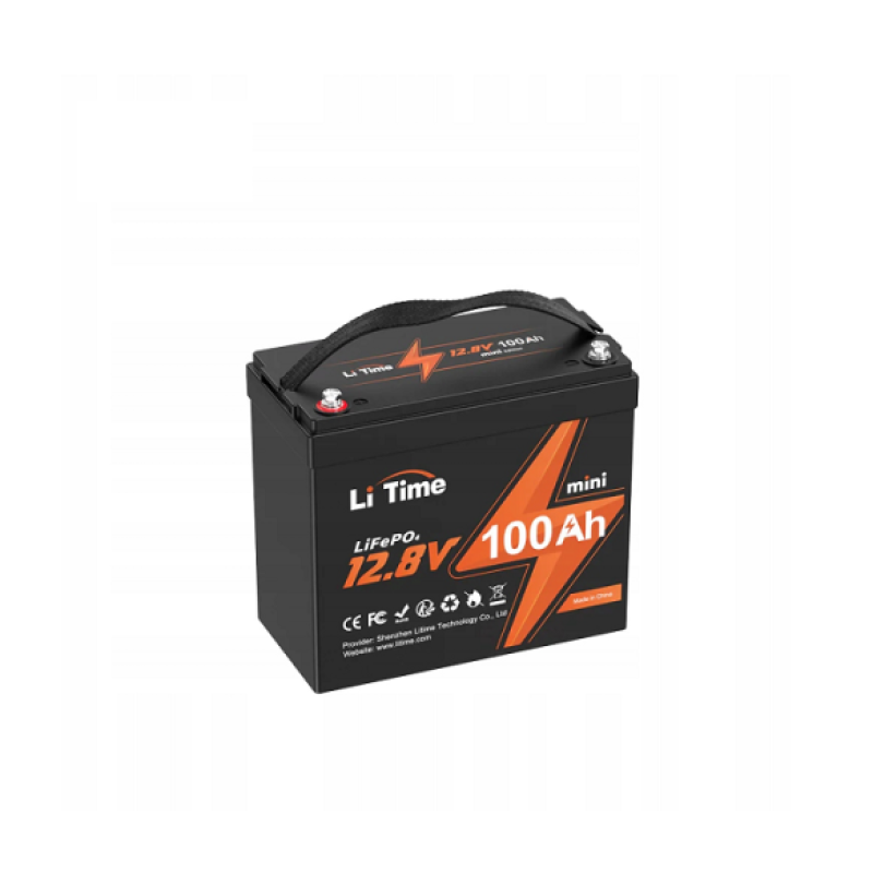 Аккумуляторная батарея LiFePO4 Li-TIME L12V100-100-MINI-16-A60, 12,8V 100Ah (1,28 кВт·ч), BMS 100А