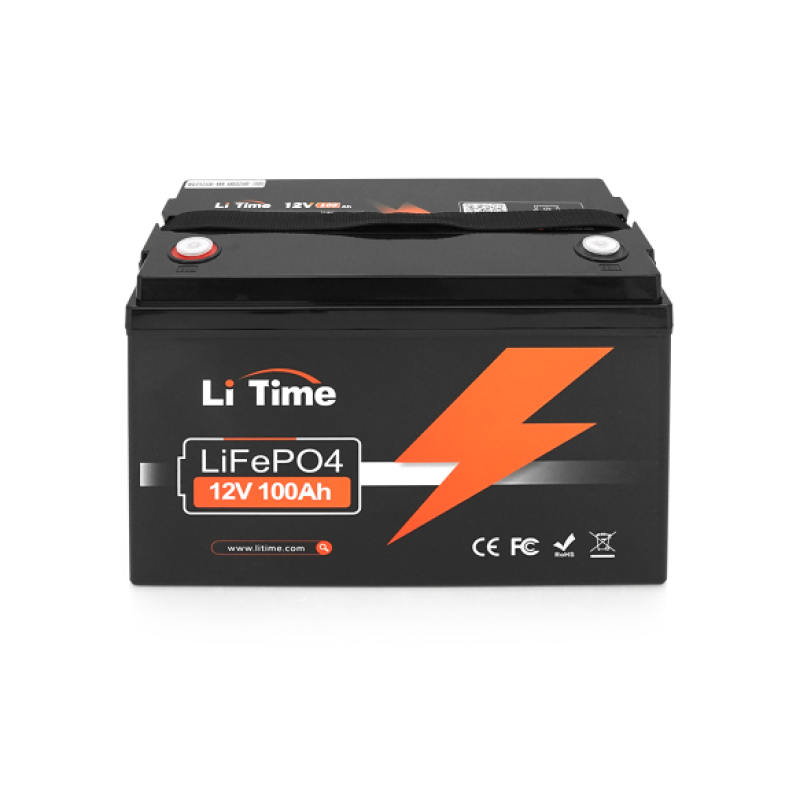 Аккумуляторная батарея LiFePO4 Li-TIME L12V100-BASIC-4-A100, 12,8V 100Ah (1,28 кВт·ч), BMS 100А