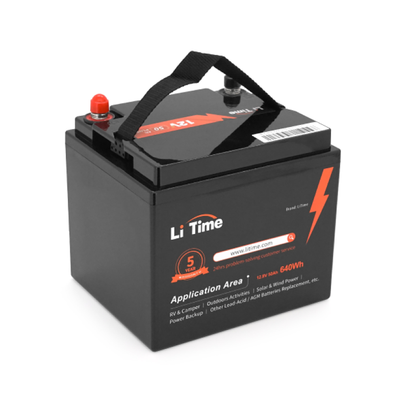 Аккумуляторная батарея LiFePO4 Li-TIME L12V50-BASIC-4-A38, 12,8V 50Ah (640 Вт·ч), BMS 100А