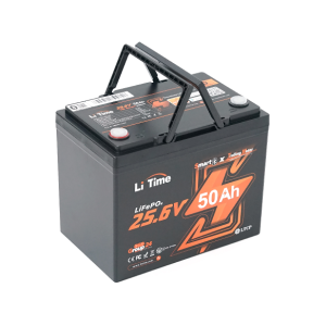 Акумуляторна батарея LiFePO4 Li-TIME L24V50-50-TM-BT-8-A70 + Bluetooth, 25,6V 50Ah (1,28 кВт·год), BMS 50А