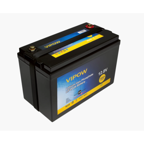 Аккумуляторная батарея LiFePO4 Vipow LiFePO4128-100/80, 12,8V 100Ah (1280 Вт·ч), BMS 80А