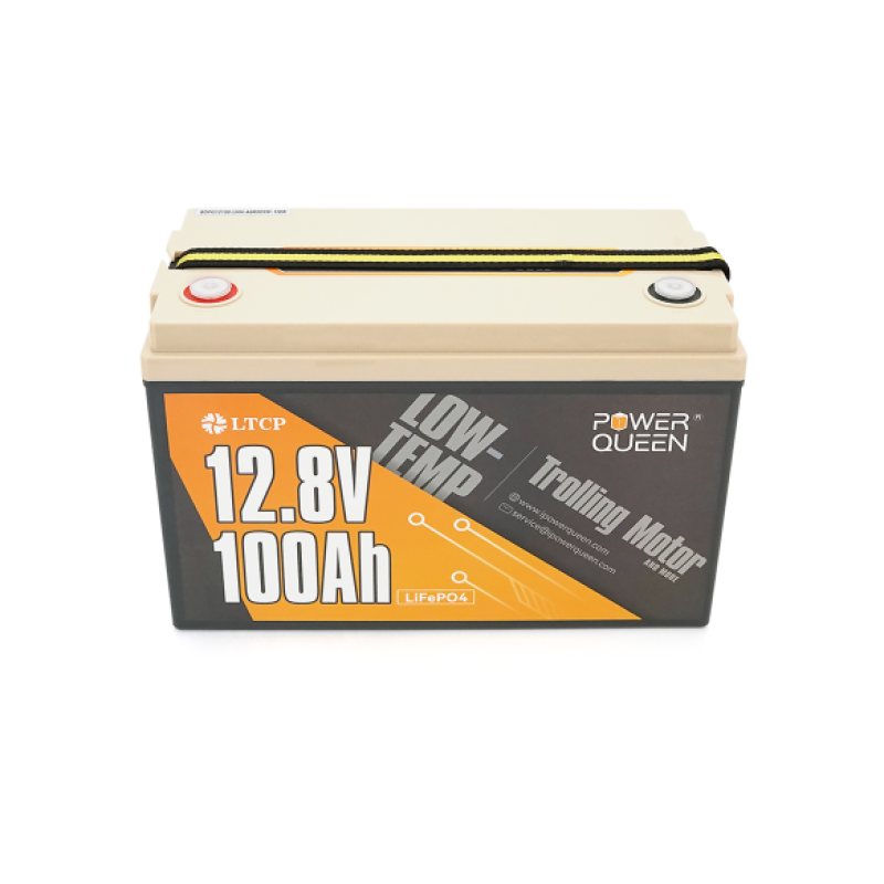 Аккумуляторная батарея LiFePO4 Power Queen P12V100-100-LTP-4-A100, 12,8V 100Ah (1,28 кВт·ч), BMS 100А, Low-Temp