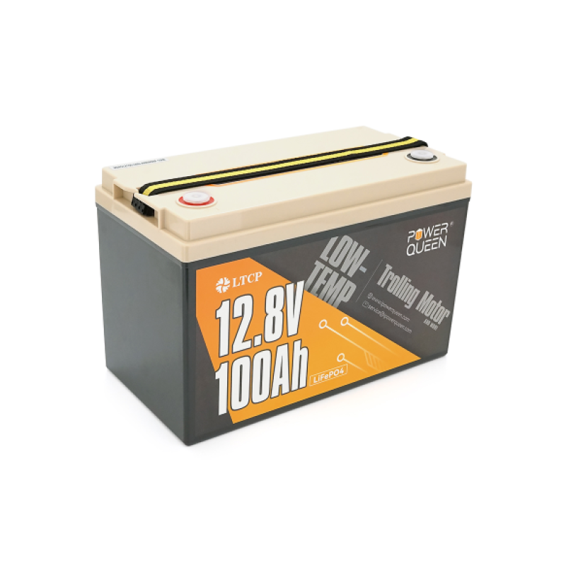 Аккумуляторная батарея LiFePO4 Power Queen P12V100-100-LTP-4-A100, 12,8V 100Ah (1,28 кВт·ч), BMS 100А, Low-Temp
