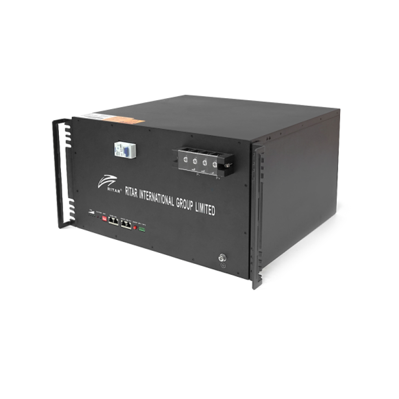Акумуляторна батарея LiFePO4 Ritar R-LFP 51.2V 150Ah, 51,2V 150Ah (7,68 кВт·год), BMS 100А@16S, для монтажу у стійку