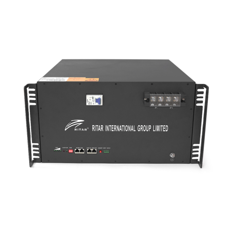 Акумуляторна батарея LiFePO4 Ritar R-LFP 51.2V 150Ah, 51,2V 150Ah (7,68 кВт·год), BMS 100А@16S, для монтажу у стійку