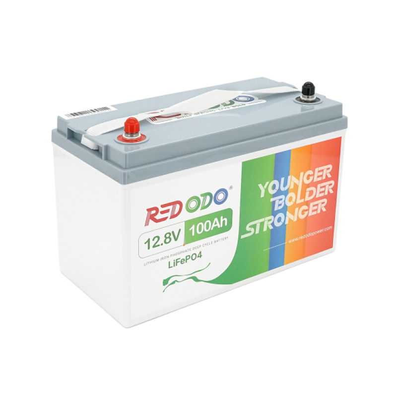 Аккумулятор LiFePO4 Redodo R12V100-HEAT-HE-4-A100, 12,8V 100Ah (1280 Вт·ч), BMS 100А, Heating