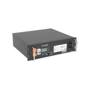 Акумуляторна батарея LiFePO4 V-TAC VT48100E-P2 (рекова), 51,2V 100Ah (5,12 кВт·год), для монтажу в стійку 19
