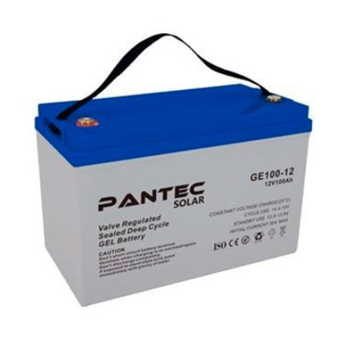 Акумулятор гелевий 100 Ah PANTEC 100-12 GEL 12V Grey Q1/48    