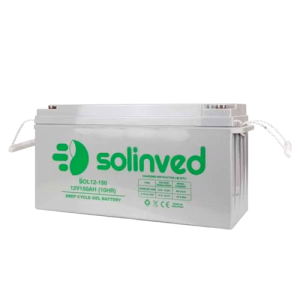Аккумулятор гелевый 150 Ah (ампер-часов) SOLINVED 150-12 12V GEL Grey Q1/48