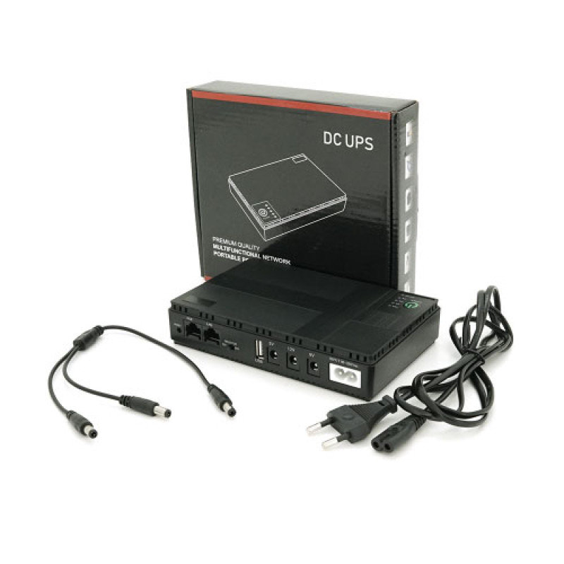 ДБЖ для роутерів Merlion DC1018P - 18W - Li-ion 10400mAh (5V/9V/12V) POE (15/24V,1/2A) 