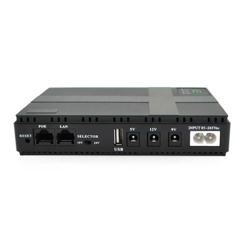ДБЖ для роутерів Voltronic UPS-18W DC1018P 18W 10400 MAh (4*2600MAh) 5/9/12V 1A PON/POE