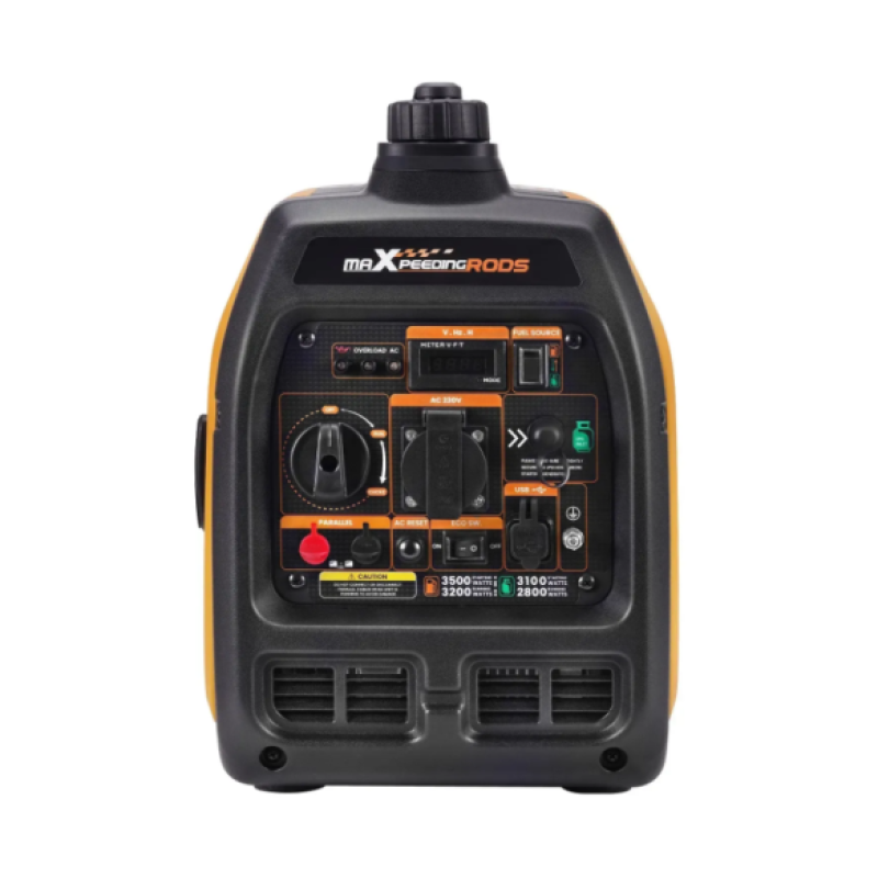 Генератор інверторний бензин/газ MXR3800DF, 3,2 кВт, однофазний, 220 В, бак 4 л, ручний запуск