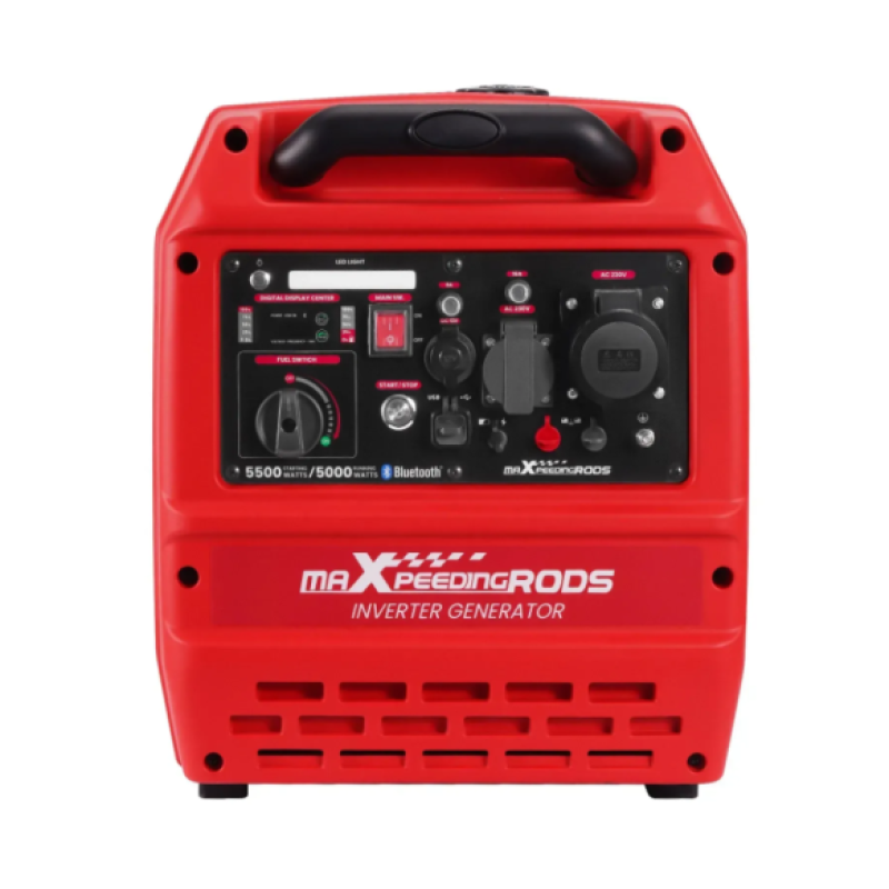 Генератор інверторний бензиновий MXR6000GT, 5 кВт, однофазний, 220 В, бак 11,5 л, електростартер, Bluetooth