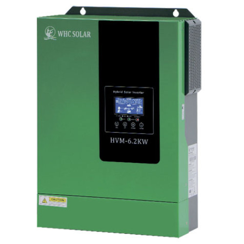 Гібридний інвертор 6,2кВт WHC HVM-6.2KW (48В, 0-120А, 60-500В, MPPT 120А, 500 Vdc)     