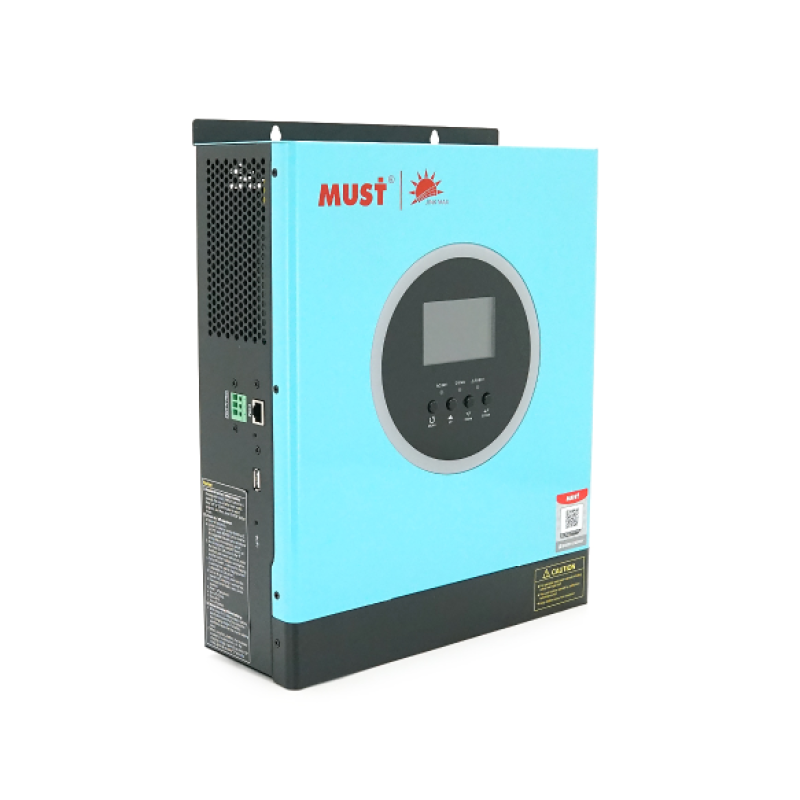 Гiбрiдний інвертор MUST PV18-3024ECO, 3000W, 24V,  60A, 160-275V, MPPT (100А, 30-320 Vdc)