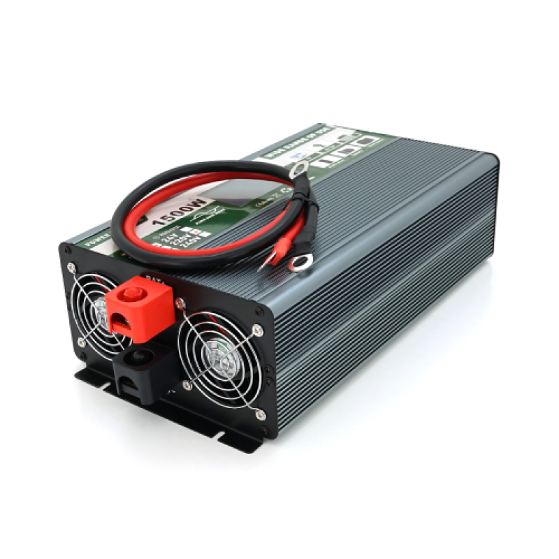 Інвертор напруги Demuda DMDPSW-1500W, 12V/220V, 1500W з правильною синусоїдою  