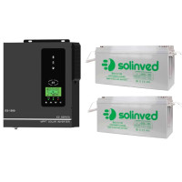 Комплект резервного живлення для квартири 1,5 кВт інвертор Anern SCI-ES-1500  24В + 2 АКБ GEL 150 Ah