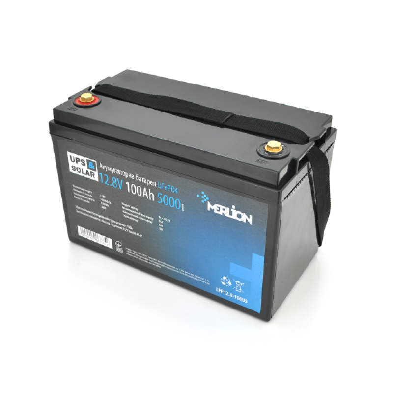 Аккумулятор Merlion 100Ah (А-ч) LiFePO4 12.8V (4S1P/BMS-50A)