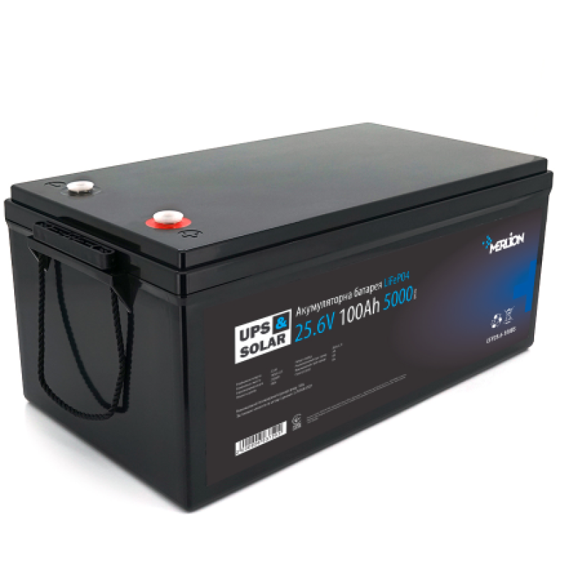 Аккумулятор Merlion 100Ah (А-ч) LiFePO4 25.6V(8S2P/BMS-100A)