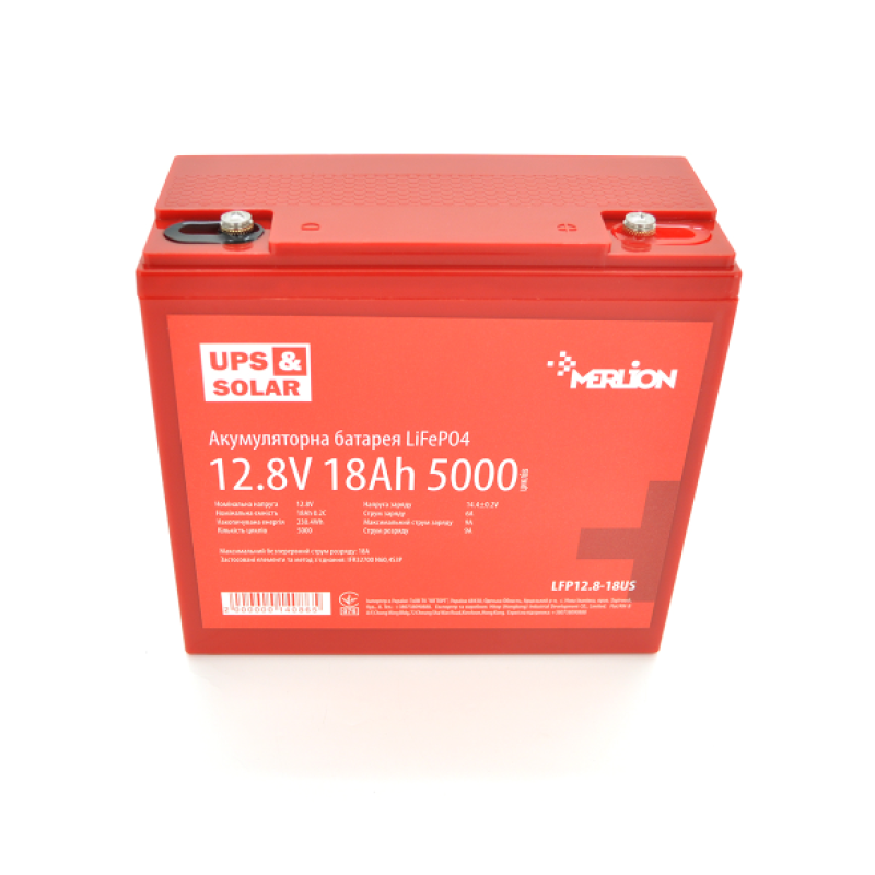 Аккумулятор Merlion 18Ah (А-ч) LiFePO4 12.8V (4S3P/BMS-20A)