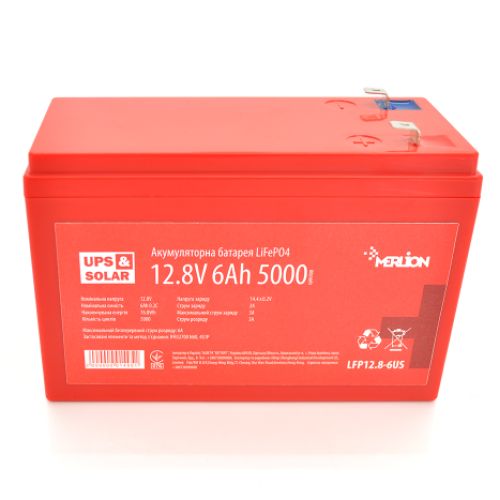Акумулятор Merlion 7Ah (А-г) LiFePO4 12.8V (4S2P/BMS-10A)