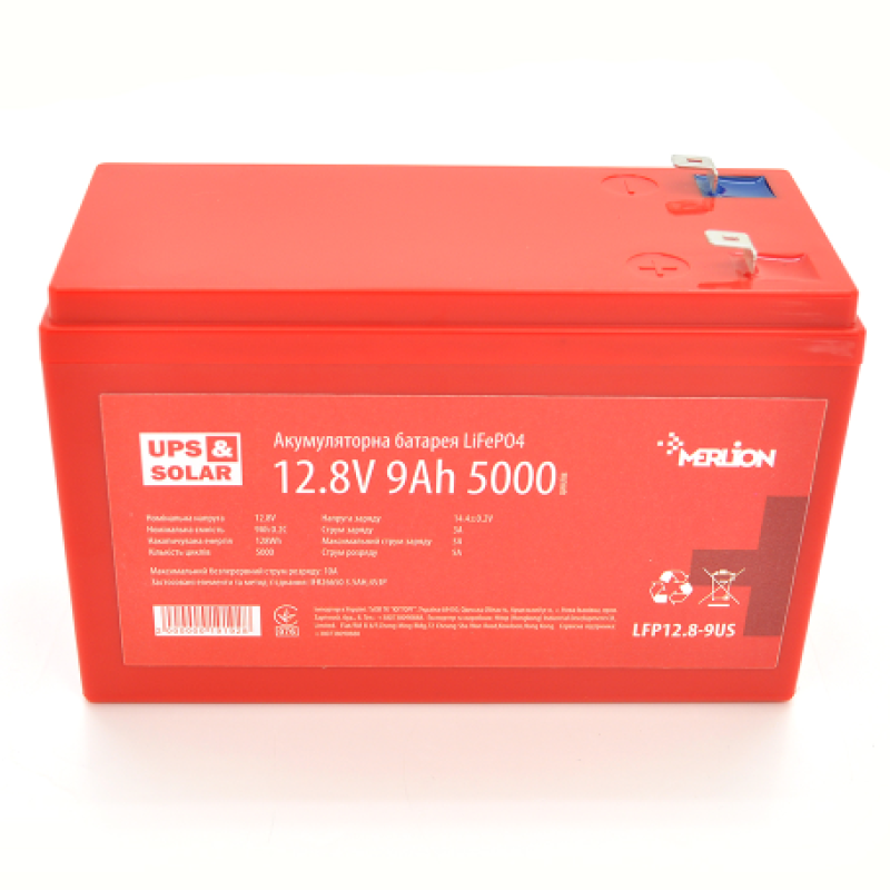 Акумулятор Merlion 9Ah (А-г) LiFePO4 12.8V (4S3P/BMS-10A)