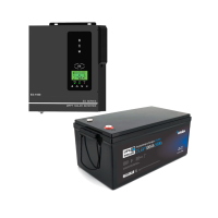 Комплект резервного живлення для квартири ANERN SCI-ES-1500 24V, 1500VA/1500W, 80А з акумулятором Merlion LiFePO4 25.6V 100AH (8S2P/BMS-100A)