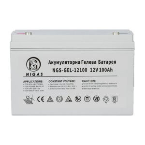 Аккумулятор гелевый 100 Ah (ампер-часов) NIGAS NGS-GEL-12100 12V