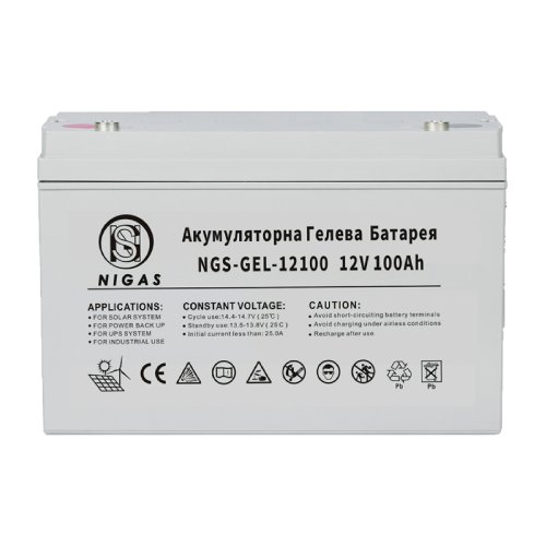 Аккумулятор гелевый 100 Ah (ампер-часов) NIGAS NGS-GEL-12100 12V