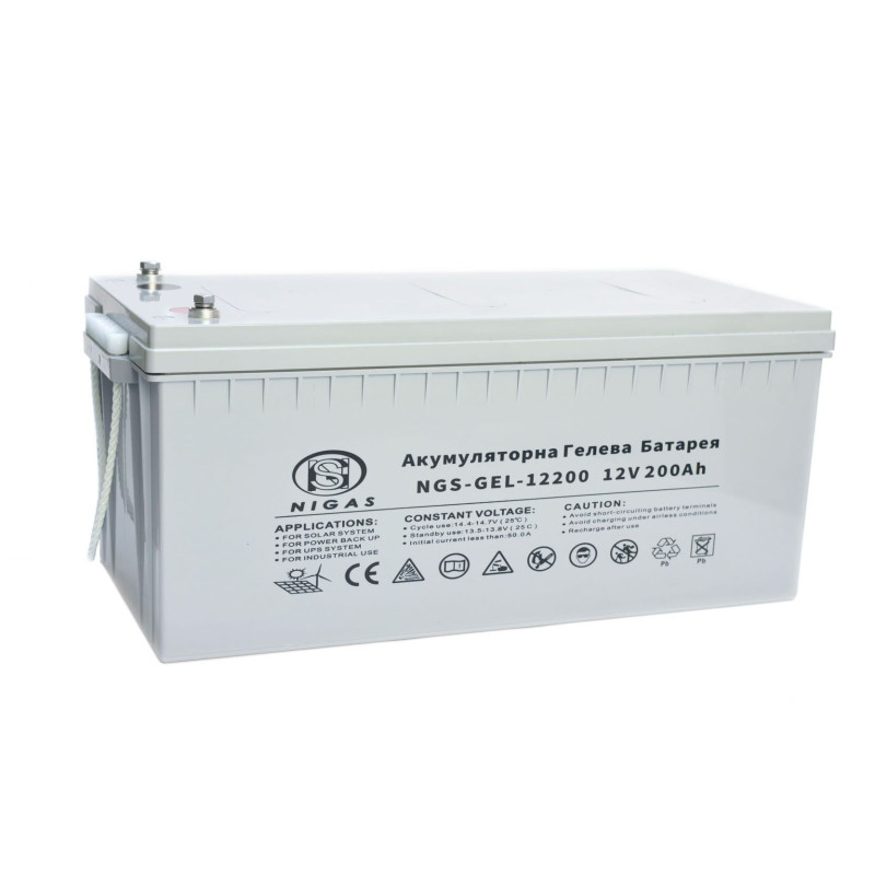 Акумулятор гелевий 200 Ah NIGAS NGS-GEL-12200 12V 