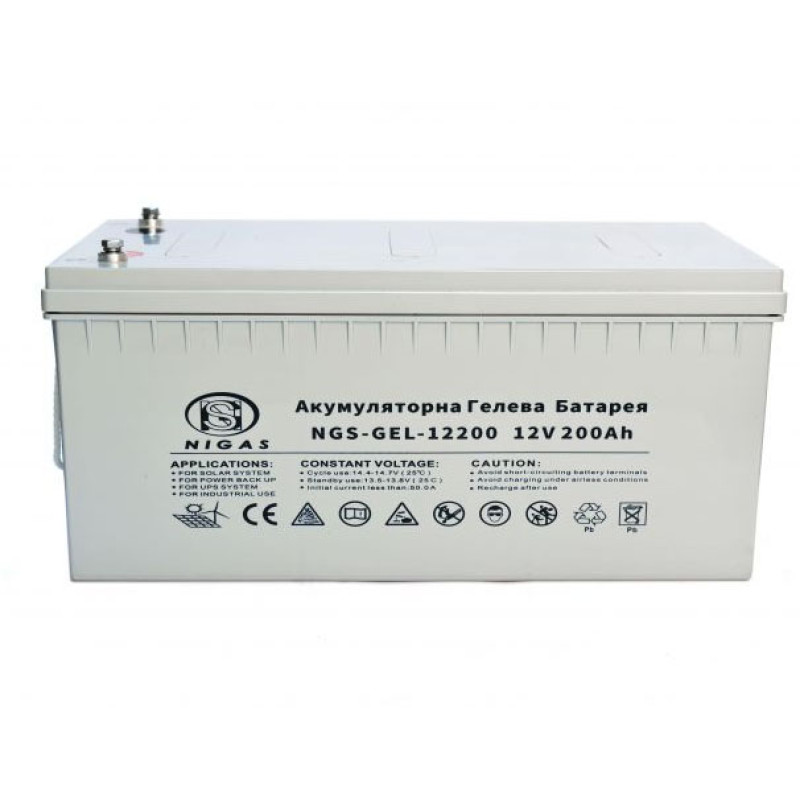 Акумулятор гелевий 200 Ah NIGAS NGS-GEL-12200 12V 