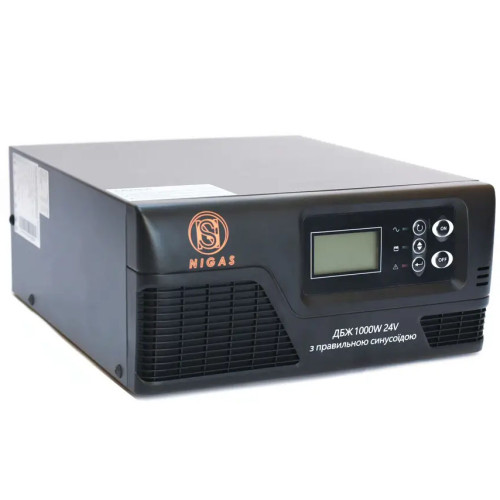 ДБЖ з правильною синусоїдою NIGAS NGS-1024 1000W, 24V  