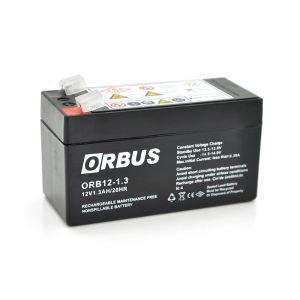 Акумулятор свинцево-кислотний 1,3Ah (Ач) ORBUS ORB1213 AGM 12V