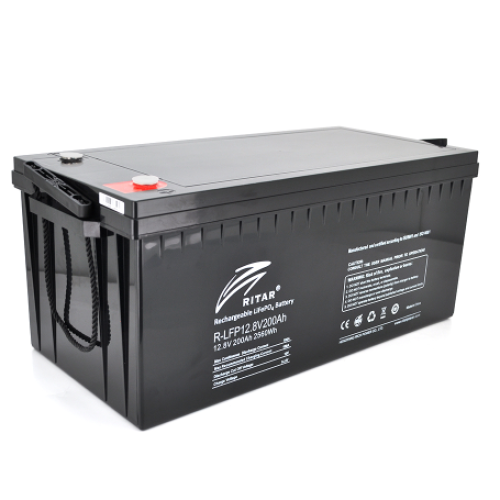 Акумулятор Ritar 200Ah (А-ч) LiFePO4 12,8V (BMS100@4S, 2560Wh) 