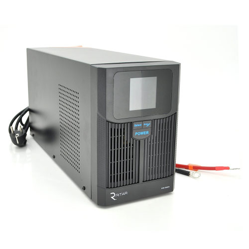 ДБЖ з правильною синусоїдою RITAR RTSW-1500 LCD (1000Вт), 24В, під зовнішній АКБ 