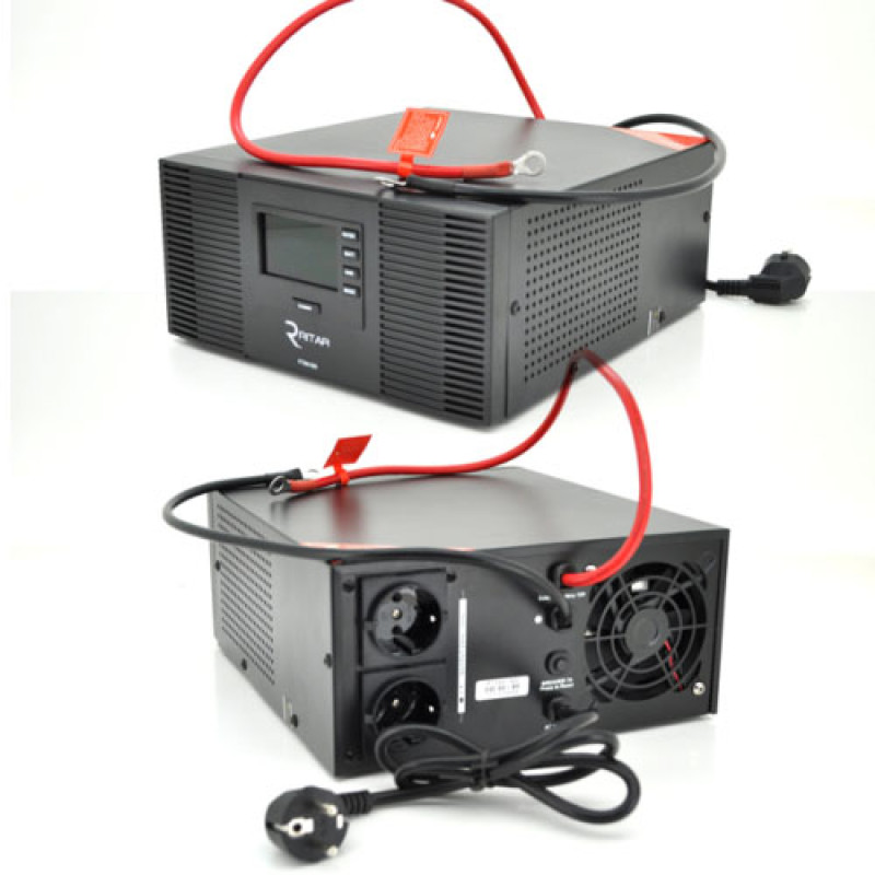 ИБП с правильной синусоидой RITAR RTSWrl-1000 (600 Вт) 12В 