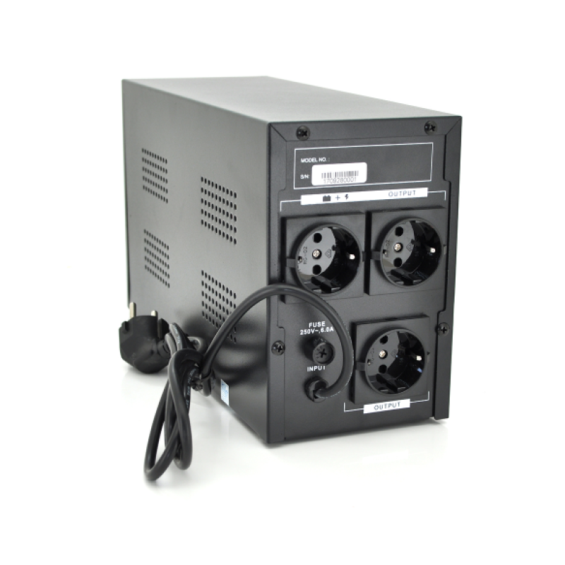 Линейно-интерактивное ИБП Ritar E-RTM1500 ELF-D (900Вт) 3xSCHUKO АКБ 2x12V,9Ah 