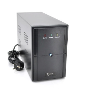 Линейно-интерактивное ИБП Ritar E-RTM600L-U ELF-L (360Вт) 2xSCHUKO АКБ 1x12V,7Ah 