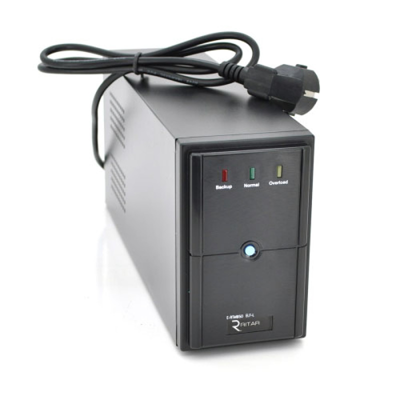 Лінійно-інтерактивне ДБЖ Ritar E-RTM850 (510W) ELF-L (510Вт) 2xSCHUKO АКБ  1x12V,9Ah   