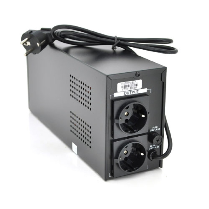 Лінійно-інтерактивне ДБЖ Ritar E-RTM850 (510W) ELF-L (510Вт) 2xSCHUKO АКБ  1x12V,9Ah   