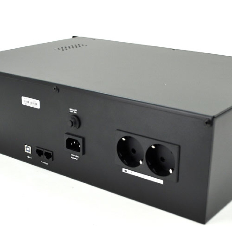 Лінійно-інтерактивне ДБЖ Ritar RTO-1500-LCD (900Вт) 2xSCHUKO АКБ 1x12V,9Ah   