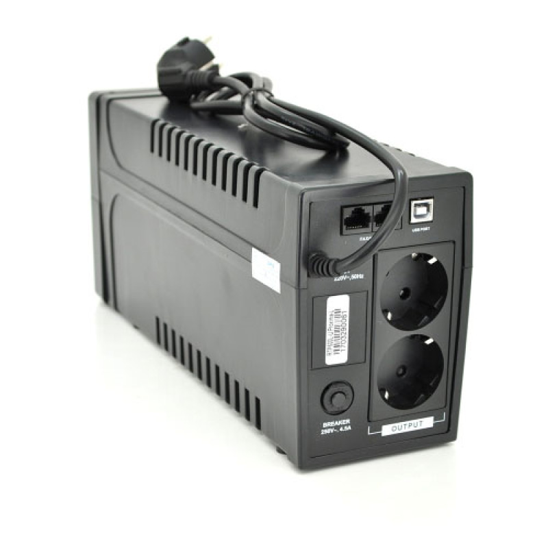 Лінійно-інтерактивне ДБЖ Ritar RTP600L-U Proxima-L (360Вт) 2xSCHUKO АКБ  1x12V,7Ah 