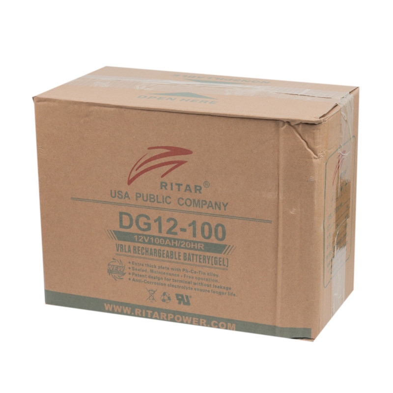 Аккумулятор гелевый 100Ah RITAR DG12-100 GEL 12V Q1/36