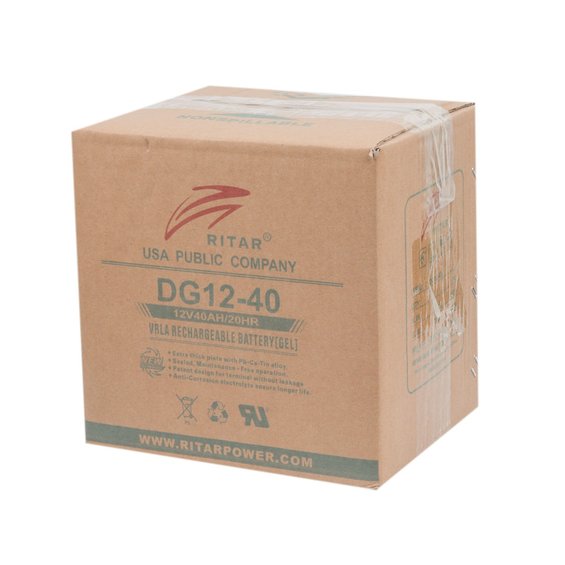 Акумулятор гелевий 40Ah RITAR DG12-40 12V GEL Q1/60