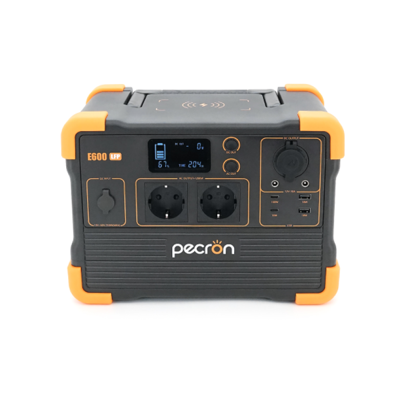 Зарядная станция Pecron E600LFP, 614 Вт·ч, 1200 Вт, беспроводная зарядка