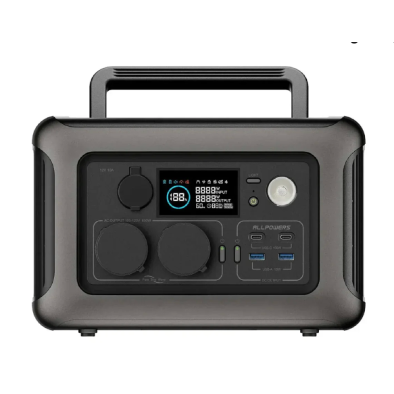 Зарядна станція ALLPOWERS E600LFP-45406, 299 Вт·год, 600 Вт, APP/Wi-Fi керування, бездротова зарядка