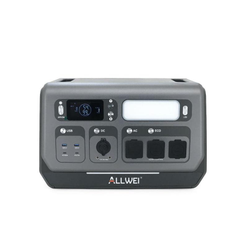 Зарядна станція ALLWEI SGR-PPS2400-2PRO, 2048 Вт·год, 2400 Вт, APP/Wi-Fi керування, швидкий заряд (1.5 h)